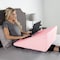 Hastings Home Extra High Wedge Pillow Memory Foam with Bamboo Fiber Cover, for Snoring, Better Sleep (Pink) 910781ZGX - alternate 3